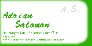 adrian salomon business card